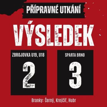 FC Zbrojovka Brno U19/U18 – FC SPARTA BRNO 2:3