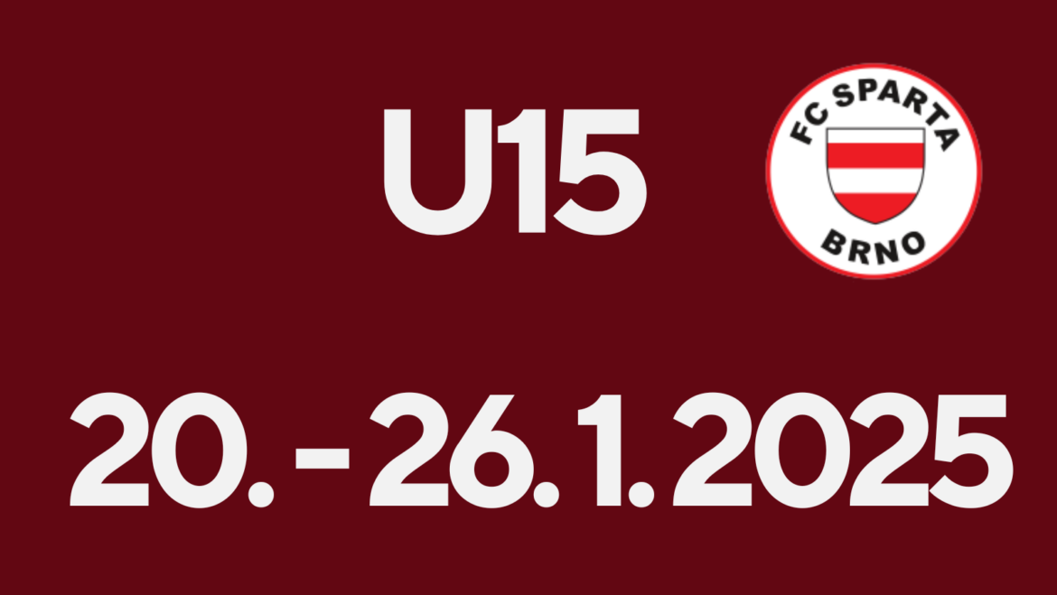 Ročník 2010 I U15 – plán na 4. týden I 20.1. – 26.1. 2025